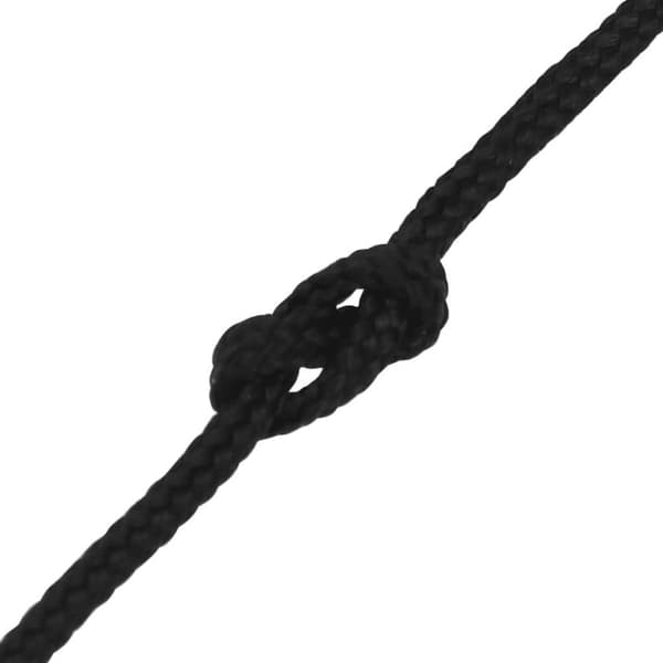 vidaXL Båttau helsvart 5 mm 500 m polypropylen