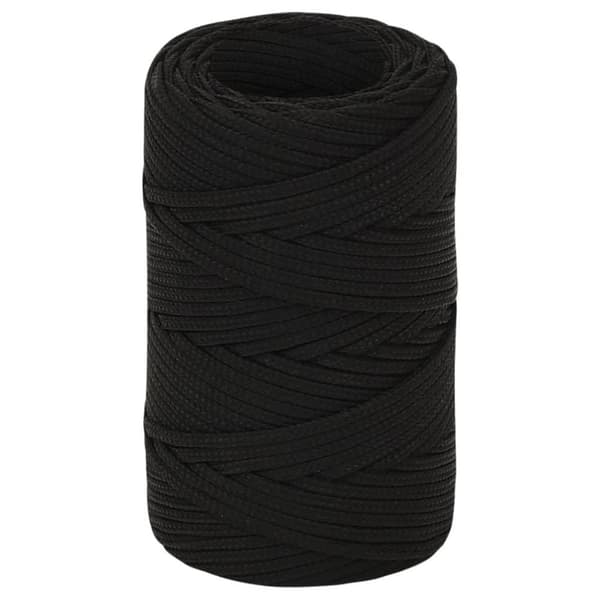 vidaXL Rep svart 2 mm 50 m polyester