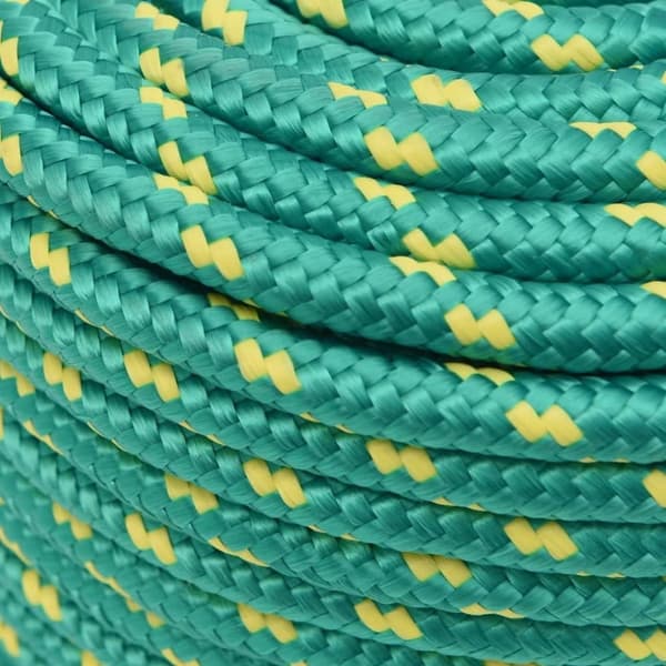 vidaXL Båttau grønn 12 mm 250 m polypropylen