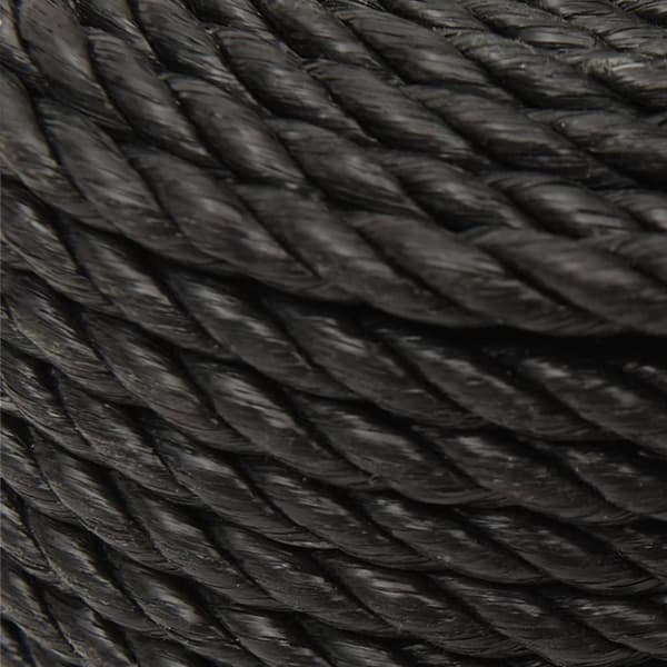 vidaXL Rep svart 12 mm 250 m polypropylen