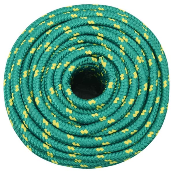 vidaXL Båttau grønn 14 mm 50 m polypropylen