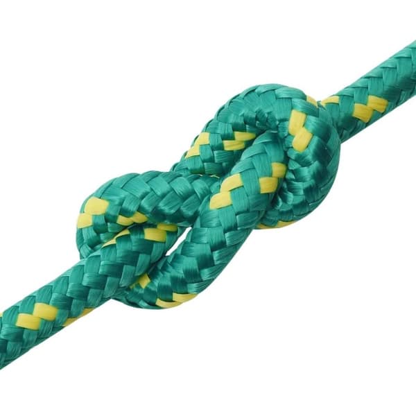 vidaXL Båttau grønn 14 mm 50 m polypropylen