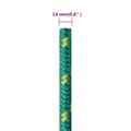 Miniatyrbilde 6 av 6: vidaXL Båttau grønn 14 mm 50 m polypropylen