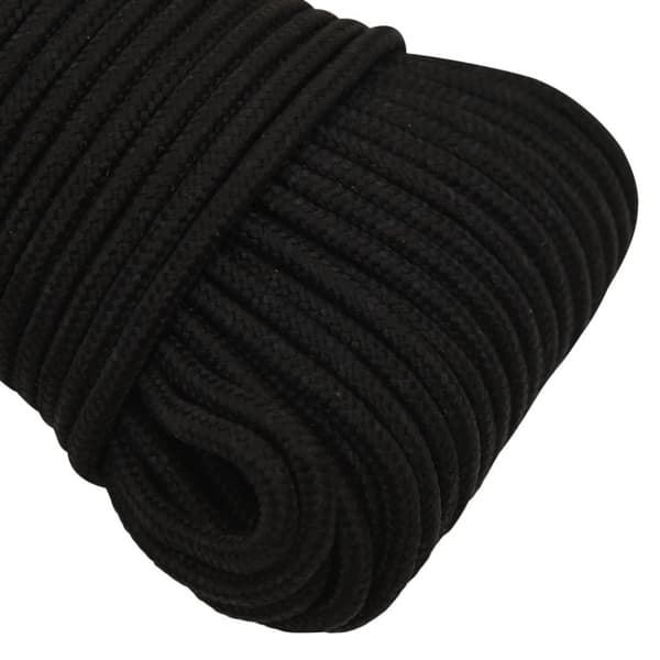 vidaXL Arbeidstau svart 3 mm 250 m polyester