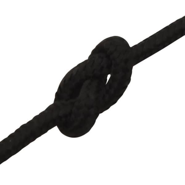 vidaXL Arbeidstau svart 3 mm 250 m polyester
