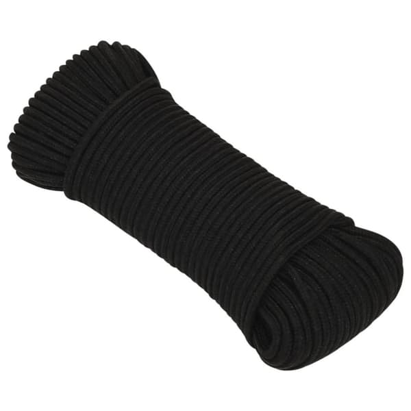vidaXL Arbeidstau svart 3 mm 250 m polyester