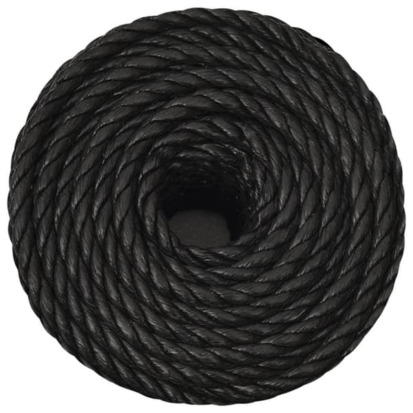 vidaXL Rep svart 14 mm 100 m polypropen