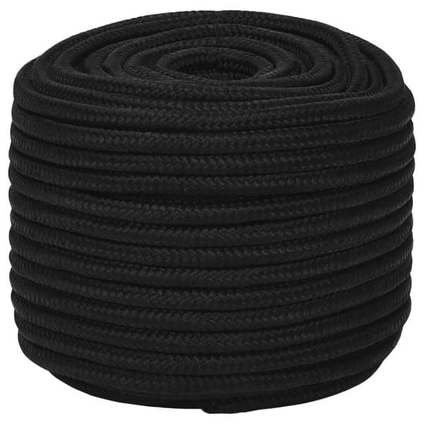 vidaXL Arbeidstau svart 14 mm 250 m polyester