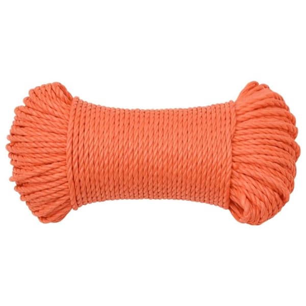 vidaXL Arbeidstau oransje 6 mm 100 m polypropylen