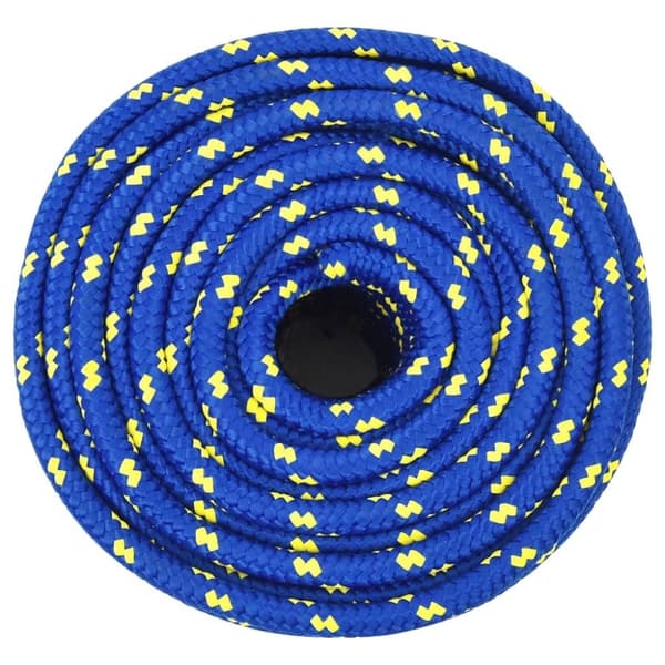 vidaXL Båttau blå 12 mm 100 m polypropylen