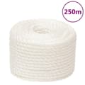 Miniatyrbild 1 av 7: vidaXL Rep vit 14 mm 250 m polypropylen