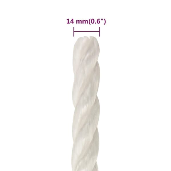 vidaXL Rep Vit 14 mm 50 m polypropylen