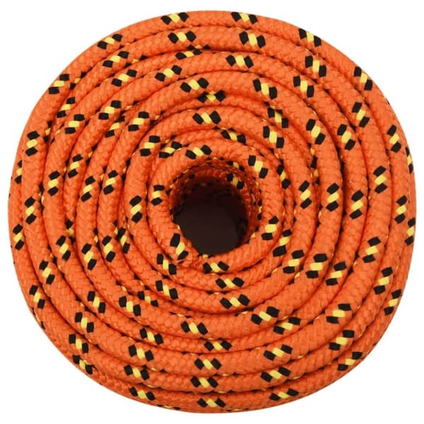 vidaXL Båttau oransje 12 mm 25 m polypropylen