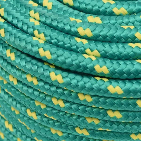 vidaXL Båttau grønn 12 mm 25 m polypropylen