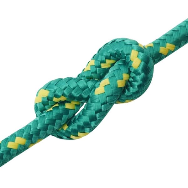 vidaXL Båttau grønn 12 mm 25 m polypropylen