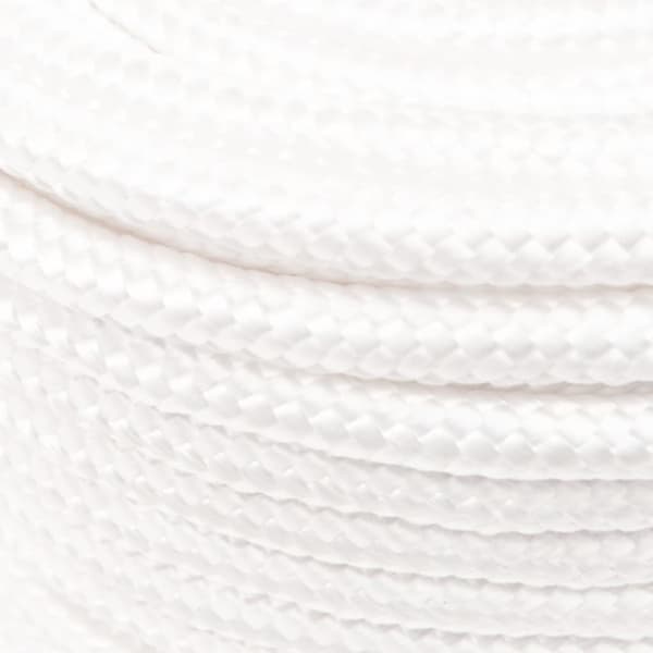 vidaXL Båttau helhvit 14 mm 50 m polypropylen