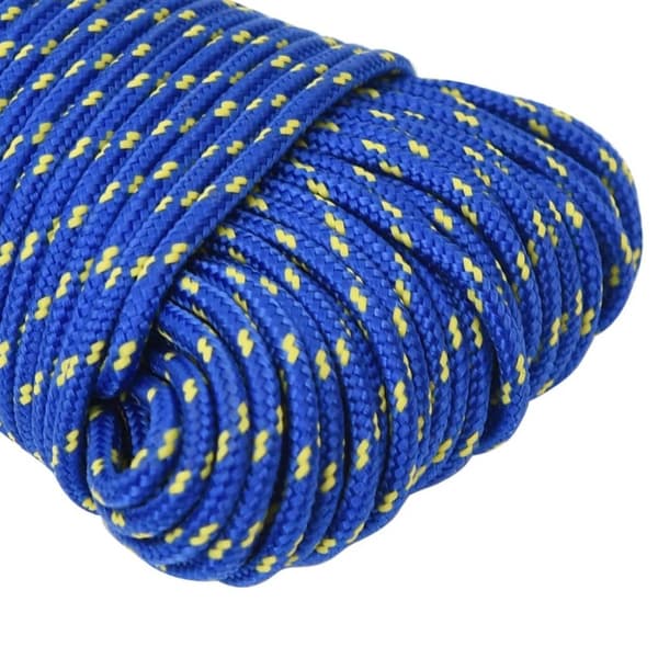 vidaXL Båttau blå 5 mm 100 m polypropylen