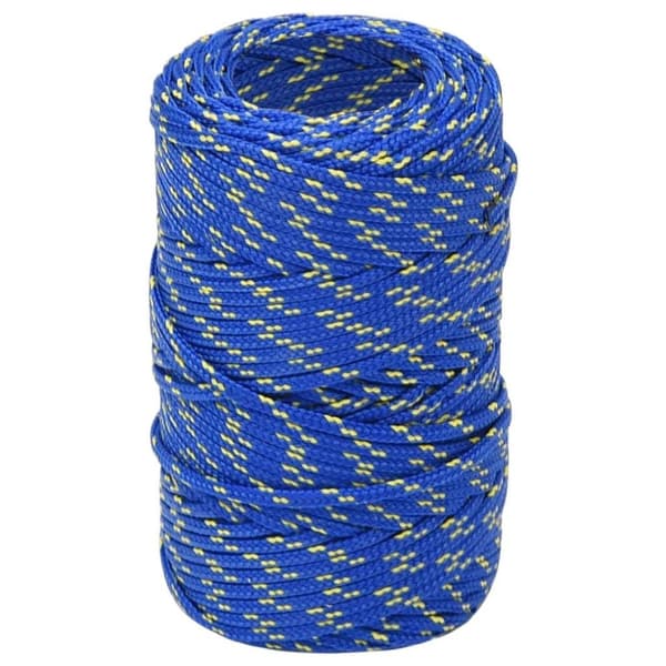 vidaXL Båtlina blå 2 mm 50 m polypropen