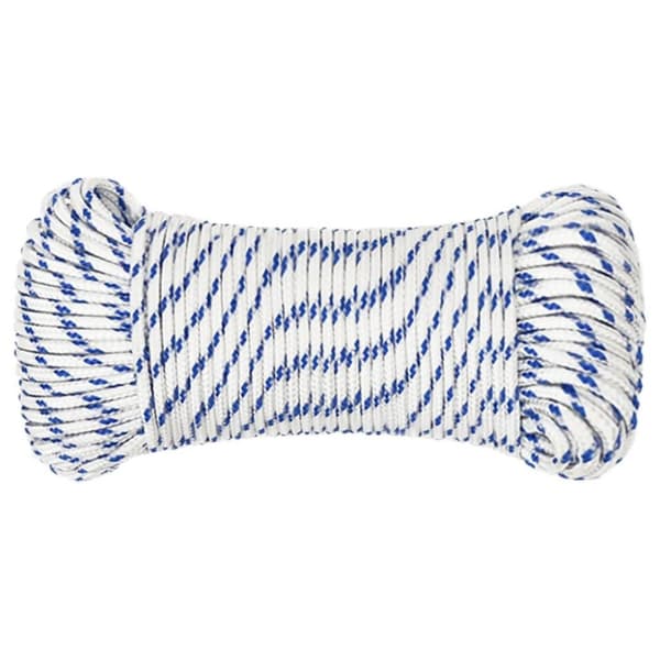 vidaXL Båttau hvit 3 mm 100 m polypropylen