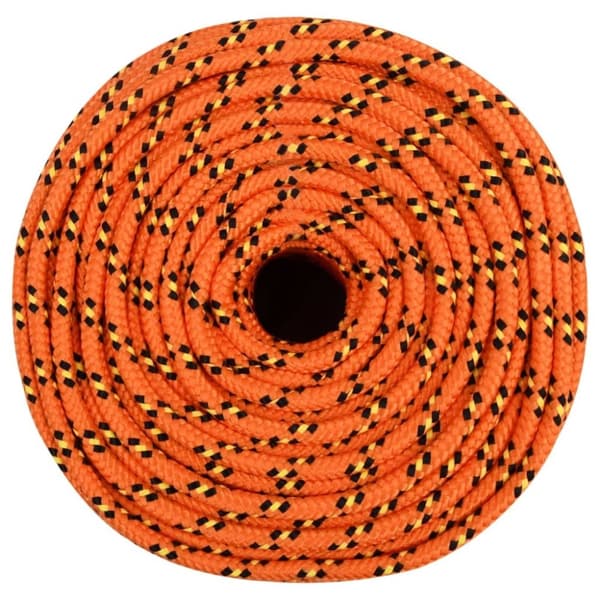 vidaXL Båttau oransje 10 mm 100 m polypropylen