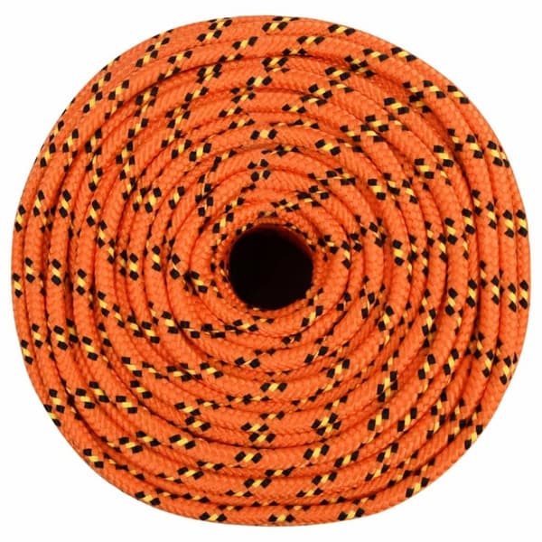 vidaXL Båttau oransje 6 mm 500 m polypropylen