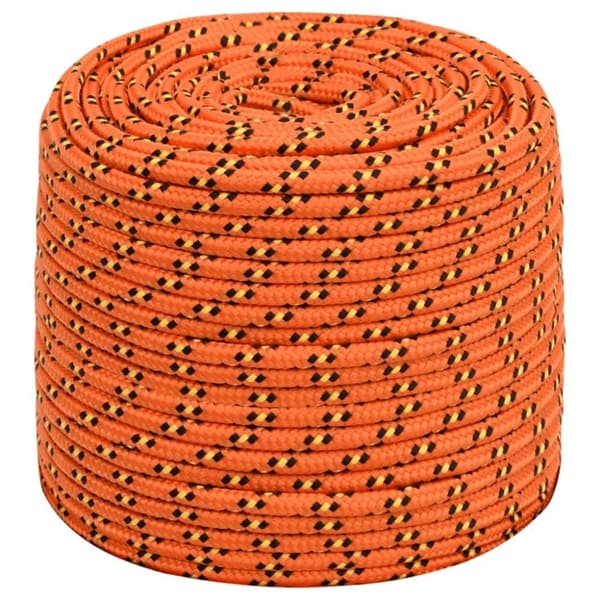 vidaXL Båttau oransje 6 mm 500 m polypropylen
