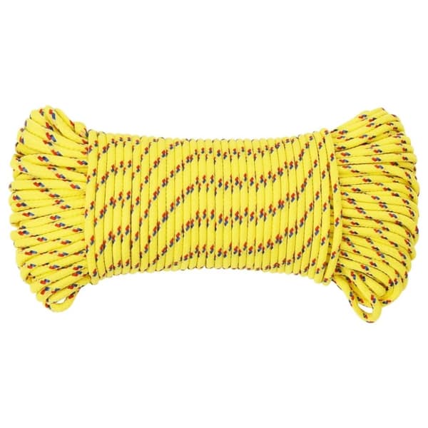 vidaXL Båttau gul 5 mm 100 m polypropylen