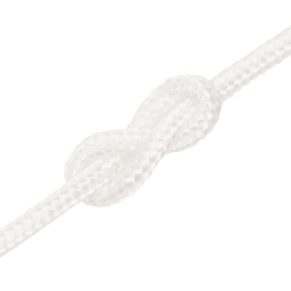 vidaXL Båttau helhvit 5 mm 250 m polypropylen