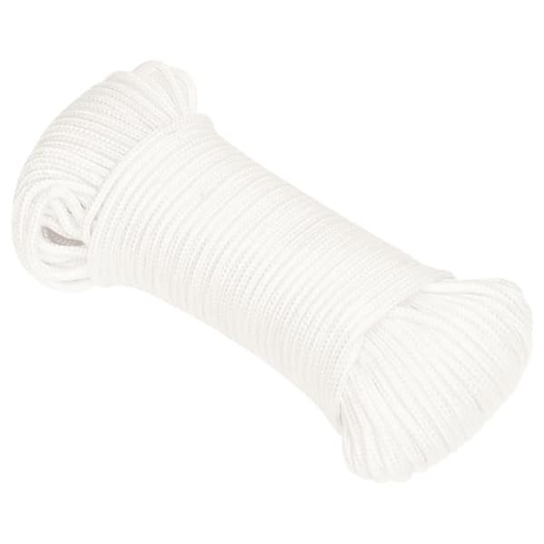 vidaXL Båttau helhvit 5 mm 250 m polypropylen