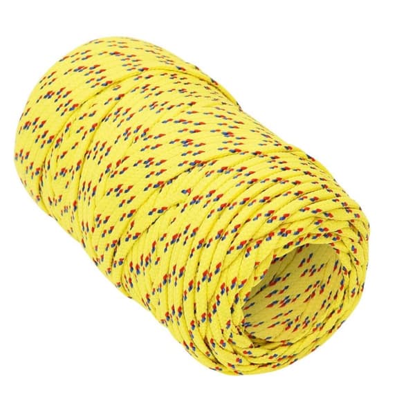 vidaXL Båttau gul 2 mm 250 m polypropylen