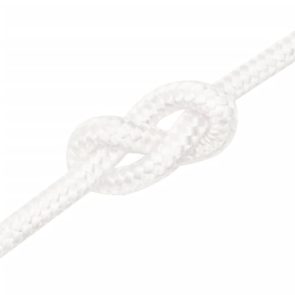 vidaXL Båttau helhvit 12 mm 25 m polypropylen