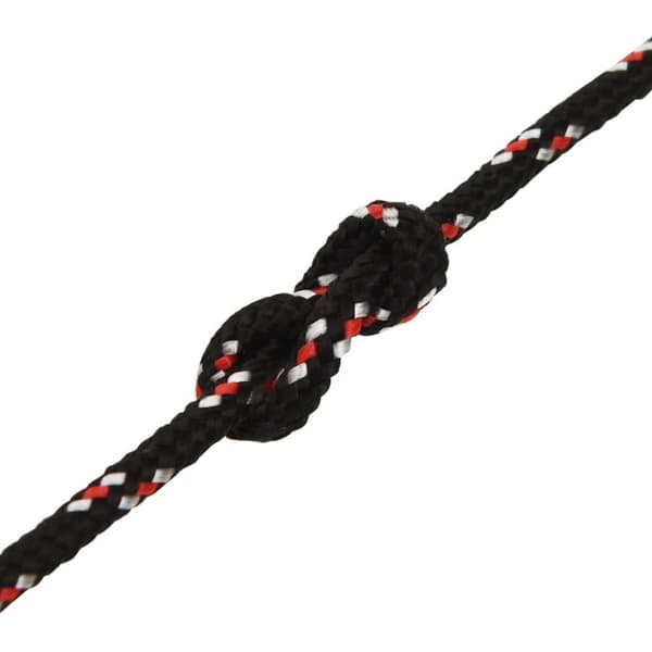 vidaXL Båttau svart 5 mm 100 m polypropylen