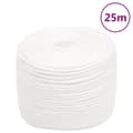 Miniatyrbilde 1 av 6: vidaXL Båttau helhvit 10 mm 25 m polypropylen