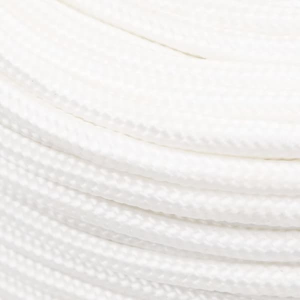 vidaXL Båttau helhvit 8 mm 50 m polypropylen