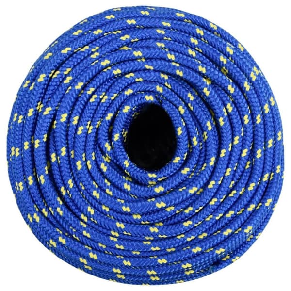 vidaXL Båttau blå 10 mm 100 m polypropylen