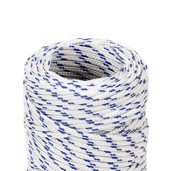 vidaXL Båttau hvit 2 mm 50 m polypropylen