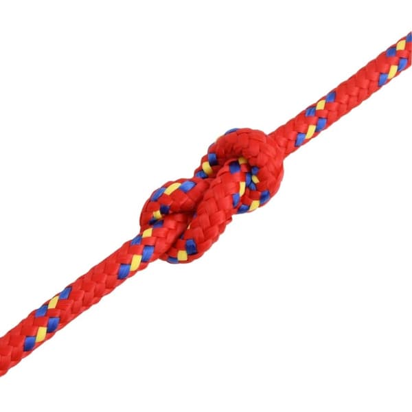 vidaXL Båttau rød 6 mm 50 m polypropylen