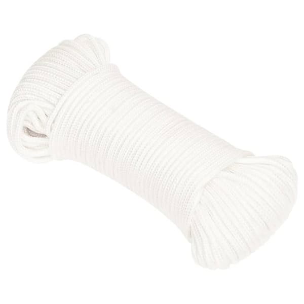 vidaXL Båttau helhvit 3 mm 250 m polypropylen
