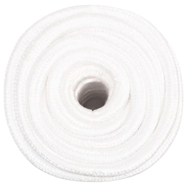 vidaXL Båttau helhvit 20 mm 25 m polypropylen