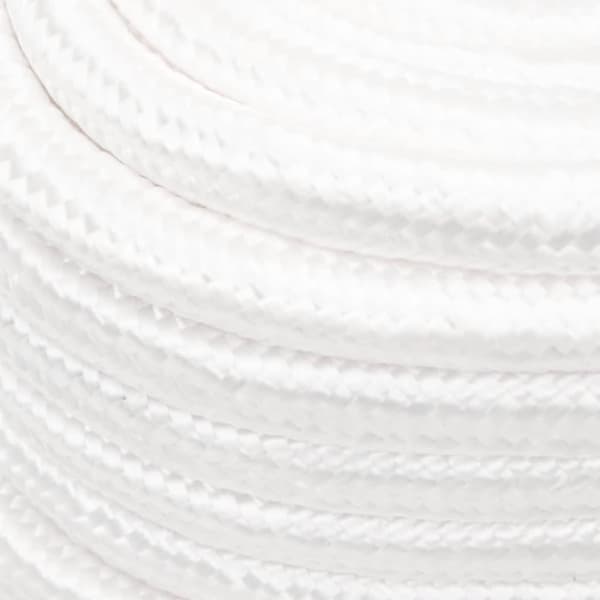 vidaXL Båttau helhvit 20 mm 25 m polypropylen
