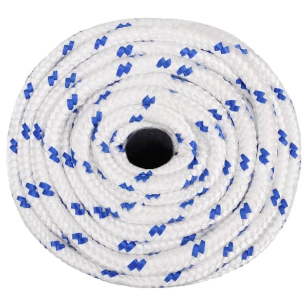 vidaXL Båttau hvit 18 mm 25 m polypropylen