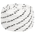 Miniatyrbilde 1 av 7: vidaXL Flettet båttau hvit 16 mm x 25 m polyester