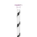 Miniatyrbilde 5 av 7: vidaXL Flettet båttau hvit 4 mm x 100 m polyester