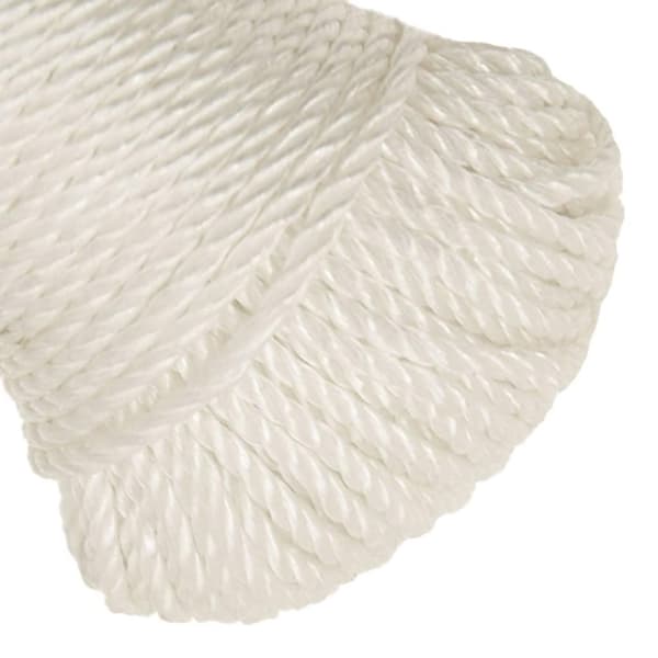 vidaXL Arbeidstau hvit 3 mm 25 m polypropylen