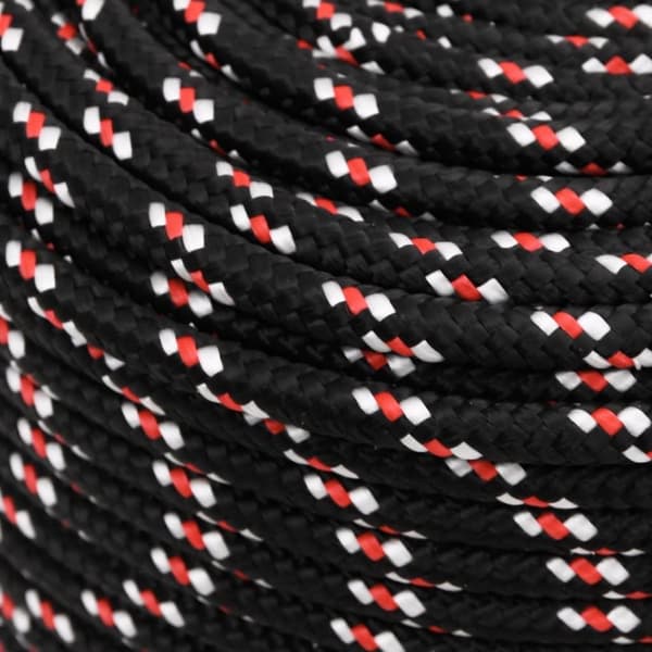 vidaXL Veneköysi musta 8 mm 50 m polypropeeni