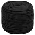 Pikkukuva 2 / 7: vidaXL Veneköysi täysmusta 6 mm 100 m polypropeeni