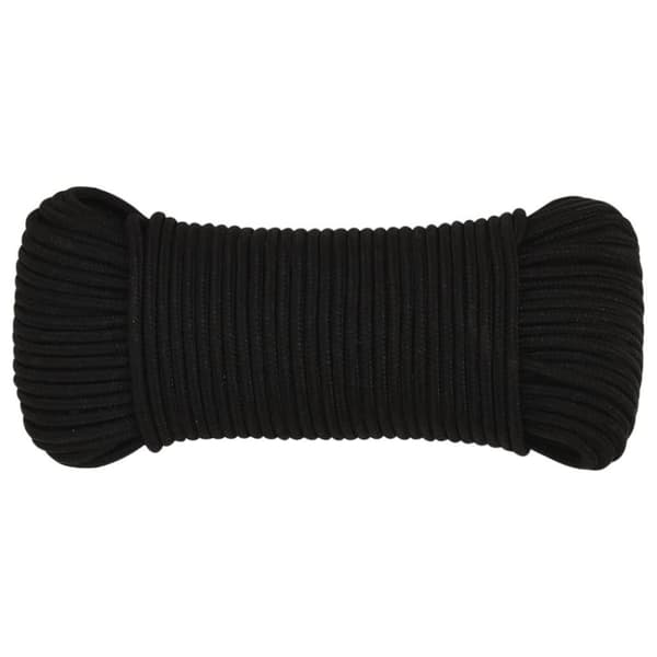 vidaXL arbejdsreb 4 mm 100 m polyester sort