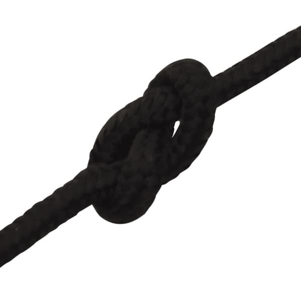 vidaXL arbejdsreb 4 mm 100 m polyester sort