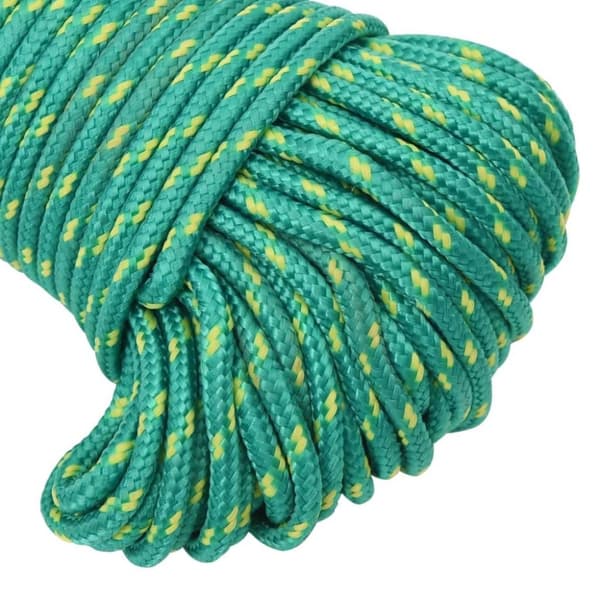 vidaXL Veneköysi vihreä 5 mm 100 m polypropeeni