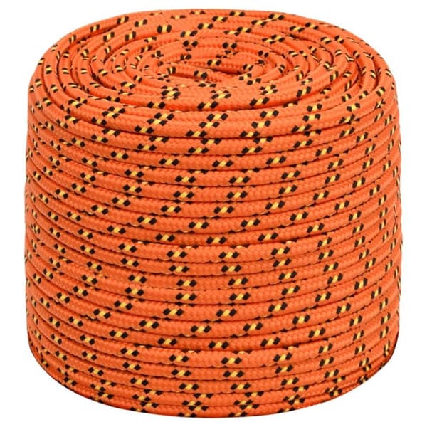 vidaXL tovværk til båd 8 mm 250 m polypropylen orange